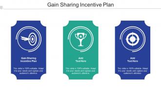 Gain Sharing Incentive Plan Ppt Powerpoint Presentation Infographics Cpb