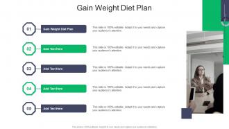 Gain Weight Diet Plan In Powerpoint And Google Slides Cpb