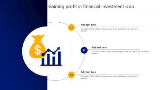 Gaining Profit In Financial Investment Icon