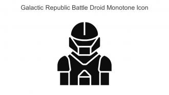 Galactic Republic Battle Droid Monotone Icon In Powerpoint Pptx Png And Editable Eps Format