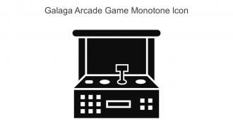 Galaga Arcade Game Monotone Icon In Powerpoint Pptx Png And Editable Eps Format