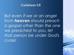 Galatians 1 8 but even if we or an powerpoint church sermon
