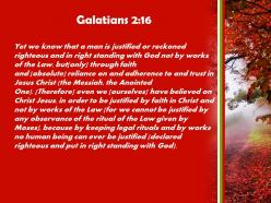 Galatians 2 16 the law no one will powerpoint church sermon