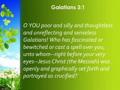 Galatians 3 1 jesus christ was clearly portrayed as powerpoint church sermon