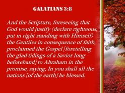 Galatians 3 8 god would justify the gentiles powerpoint church sermon