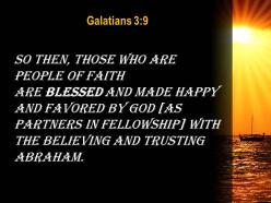 Galatians 3 9 so those who rely on faith powerpoint church sermon