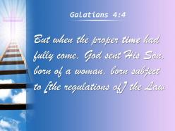 Galatians 4 4 born of a woman born powerpoint church sermon