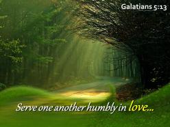 Galatians 5 13 serve one another humbly powerpoint church sermon