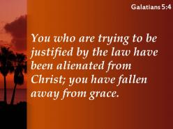 Galatians 5 4 you have fallen away powerpoint church sermon