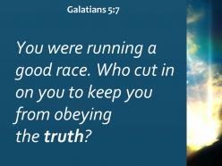 Galatians 5 7 you were running a good race powerpoint church sermon