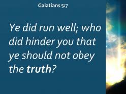 Galatians 5 7 you were running a good race powerpoint church sermon