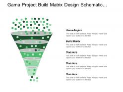 Gama project build matrix design schematic design development