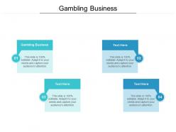 Gambling business ppt powerpoint presentation layouts icon cpb