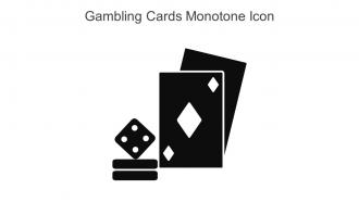 Gambling Cards Monotone Icon In Powerpoint Pptx Png And Editable Eps Format