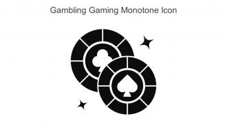 Gambling Gaming Monotone Icon In Powerpoint Pptx Png And Editable Eps Format