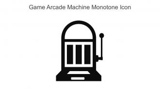 Game Arcade Machine Monotone Icon In Powerpoint Pptx Png And Editable Eps Format