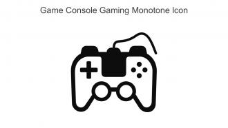 Game Console Gaming Monotone Icon In Powerpoint Pptx Png And Editable Eps Format