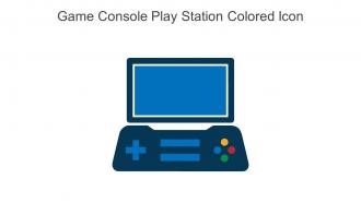 Game Console Play Station Colored Icon In Powerpoint Pptx Png And Editable Eps Format