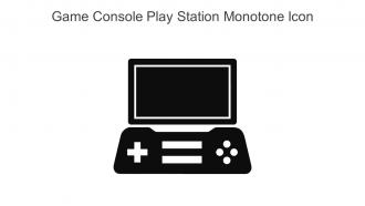 Game Console Play Station Monotone Icon In Powerpoint Pptx Png And Editable Eps Format