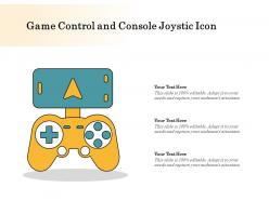 Game control and console joystic icon