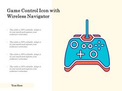 Game control icon with wireless navigator