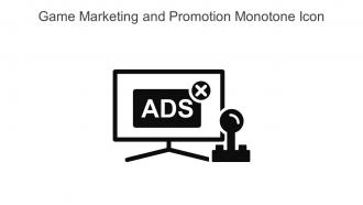 Game Marketing And Promotion Monotone Icon In Powerpoint Pptx Png And Editable Eps Format