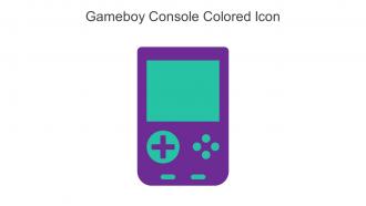 Gameboy Console Colored Icon In Powerpoint Pptx Png And Editable Eps Format