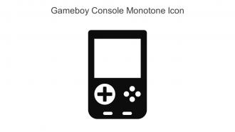 Gameboy Console Monotone Icon In Powerpoint Pptx Png And Editable Eps Format