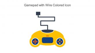 Gamepad With Wire Colored Icon