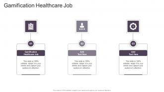 Gamification Healthcare Job In Powerpoint And Google Slides Cpb