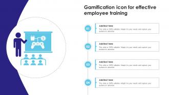 Gamification Icon For Effective Employee Training