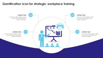 Gamification Icon For Strategic Workplace Training