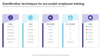 Gamification Techniques For Successful Employee Training