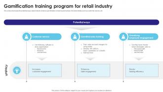 Gamification Training Program For Retail Industry