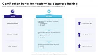 Gamification Trends For Transforming Corporate Training