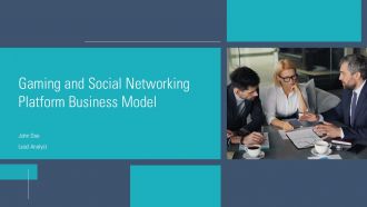 Gaming And Social Networking Platform Business Model PPT PowerPoint ST AI