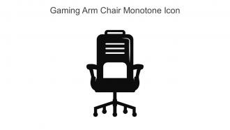 Gaming Arm Chair Monotone Icon In Powerpoint Pptx Png And Editable Eps Format