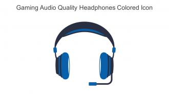 Gaming Audio Quality Headphones Colored Icon In Powerpoint Pptx Png And Editable Eps Format