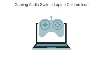 Gaming Audio System Laptop Colored Icon In Powerpoint Pptx Png And Editable Eps Format