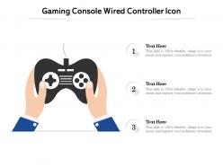 Gaming console wired controller icon