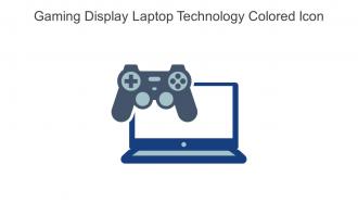 Gaming Display Laptop Technology Colored Icon In Powerpoint Pptx Png And Editable Eps Format