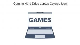 Gaming Hard Drive Laptop Colored Icon In Powerpoint Pptx Png And Editable Eps Format