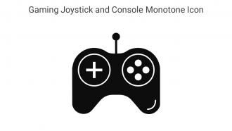 Gaming Joystick And Console Monotone Icon In Powerpoint Pptx Png And Editable Eps Format