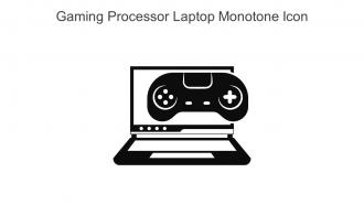 Gaming Processor Laptop Monotone Icon In Powerpoint Pptx Png And Editable Eps Format