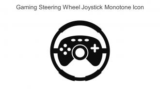 Gaming Steering Wheel Joystick Monotone Icon In Powerpoint Pptx Png And Editable Eps Format