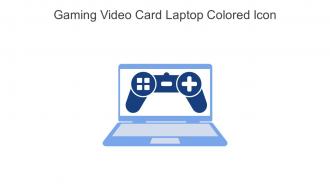 Gaming Video Card Laptop Colored Icon In Powerpoint Pptx Png And Editable Eps Format