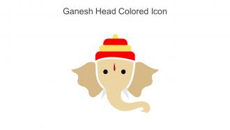 Ganesh Head Colored Icon In Powerpoint Pptx Png And Editable Eps Format