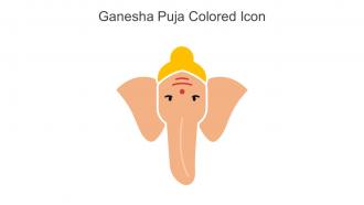 Ganesha Puja Colored Icon In Powerpoint Pptx Png And Editable Eps Format
