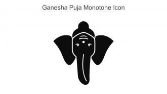 Ganesha Puja Monotone Icon In Powerpoint Pptx Png And Editable Eps Format