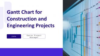 Gantt Chart For Construction And Engineering Projects PPT PowerPoint AT